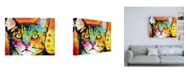 Trademark Global Dean Russo Straight Cat Canvas Art - 27" x 33.5"